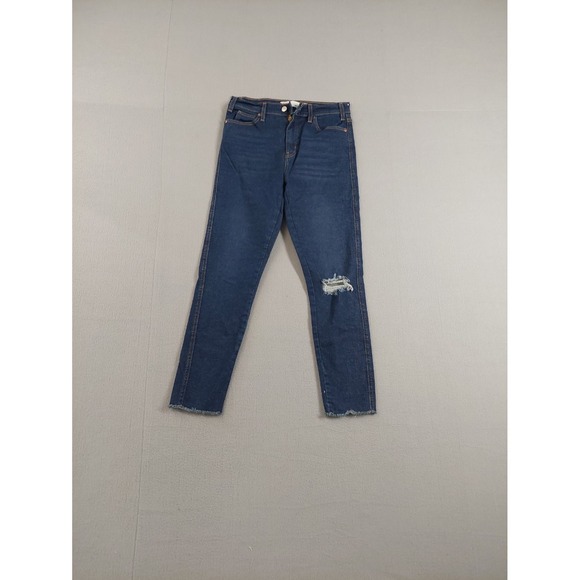 Levi's Denim - Levis Women Jean 28 Blue Denim Cotton Blend Skinny High Rise Stretch‎ Distressed